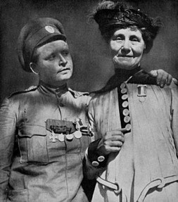 bochkareva with Emmaline Pankhurst